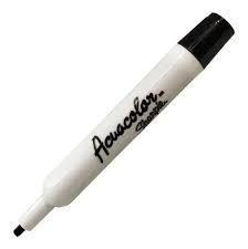 Marcador base agua punta cincel negro /1 pieza SHARPIE