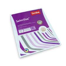 Paquete 500 hojas blancas t/c SCRIBE