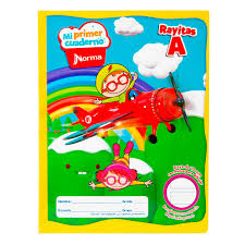 Cuaderno de rayitas de 10 mm con marco para dibujar 50 hojas NORMA