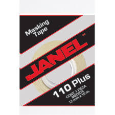 Cinta adhesiva masking JANEL 110 plus / 110 /12 mm  X 10 m / 228