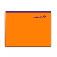 Cuaderno engrapado italiano blanco  100 hojas ESTRELLA