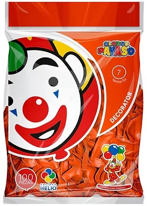 bolsa de globos payaso #7, 100 piezas