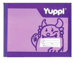 Cuaderno cosido de cuadro grande forma italiana 100 hojas YUPPI