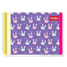 Cuaderno en espiral cuadro grande 100 hojas SCRIBE