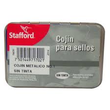 Cojin metalico para sellos numero 1 STAFFORD