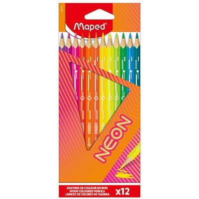 Colores neon caja con 12 piezas MAPED