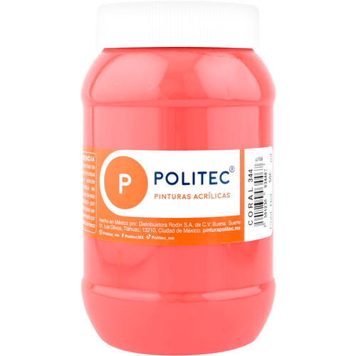 Pintura Acrílica Politec coral 344 / 100 Ml / 1 Pieza