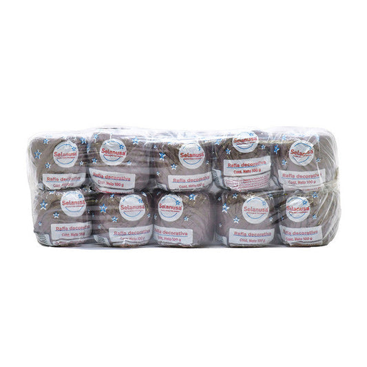 Rafia Selanusa Café 119 - Paquete de 10 piezas de 100 g