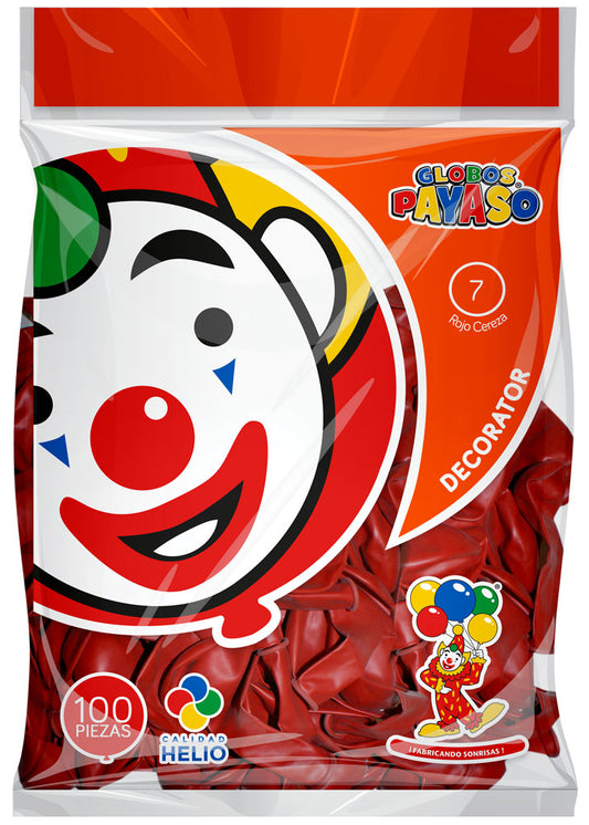 bolsa de globos payaso #7, 100 piezas