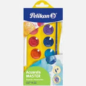 Acuarela Master pelikan con 12 pastillas + 1 pincel