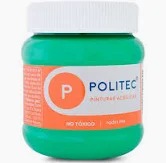 Pintura acril politec 250 ml verde claro rodin 312/12