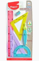 Juego geometrico irrompible de 6 piezas en color pastel MAPED